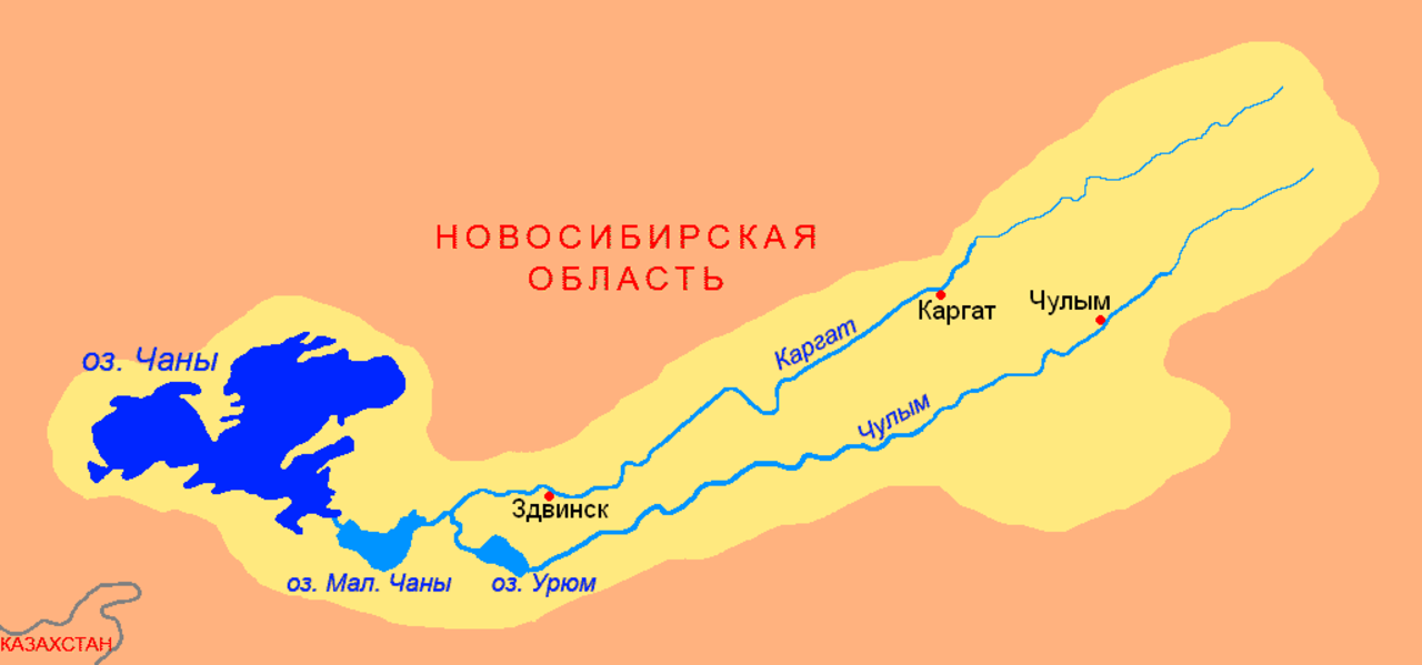 Где находятся чаны. Река Чулым Новосибирская область на карте. Река Каргат Новосибирской области на карте. Бассейн озера Чаны. Озеро Чаны на карте.