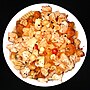 Thumbnail for File:Chicken and mixed vegetable masala on rotini, with peanuts and black pepper - Massachusetts.jpg