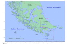 Localización del archipiélago de Tierra del Fuego