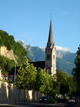 St. Florin Catholic Cathedral in Vaduz