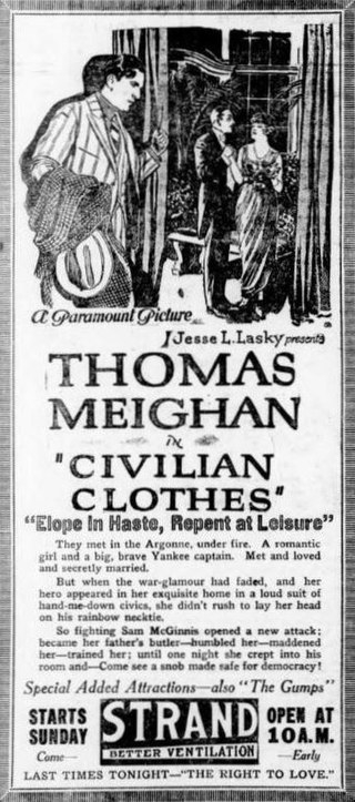 <i>Civilian Clothes</i> 1920 film by Hugh Ford