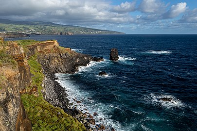 Coastline, Fenais da Luz, São Miguel Island, Azores, Portugal
