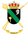 Escudo de la Agrupación de Apoyo Logístico n.º 11 (AALOG-11)