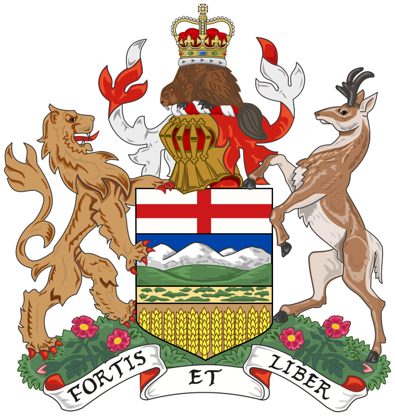 Alberta Coat of Arms 75th Year Anniversary 1905-1980 Medallion 