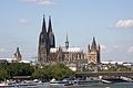 Cologne Cathedral (middle) and Great St. Martin Church right-hand in Cologne, Germany PNr°0161.JPG