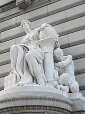 Commerce by Daniel Chester French at the Metzenbaum U.S. Courthouse on Superior Avenue
