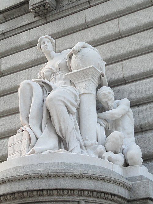 Commerce by Daniel Chester French at the Metzenbaum U.S. Courthouse on Superior Avenue, Cleveland