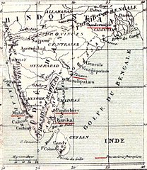 Położenie Indii Francuskich