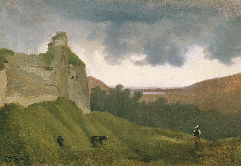 File:Corot - ARQUES, RUINES DU CHATEAU, R211 (cropped).jpg