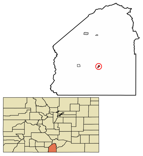 File:Costilla County Colorado Incorporated and Unincorporated areas San Luis Highlighted 0868105.svg
