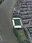 Craven Cottage and Stevenage Road, Fulham. Lamplugh's car was found abandoned toward the northern end of the road, and she was sighted struggling with a man in a car by the southeast corner of the stadium.[7][9]