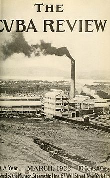 Cuban sugar mill, ca. 1922. Cuba Review -Cuban sugar mill.jpg