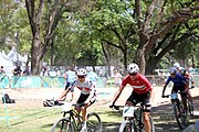 Deutsch: Radsport bei den Olympischen Jugendspielen 2018 Tag 10, 16. Oktober 2018 - Combined Criterium – XCC Qualifikation weiblich English: Cycling at the 2018 Summer Youth Olympics – Women's Combined Criterium – XCC Qualification on 16 October 2018.