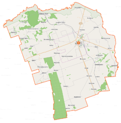 Mapa lokalizacyjna gminy Dąbrowa Białostocka