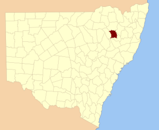 Darling County Cadastral in New South Wales, Australia