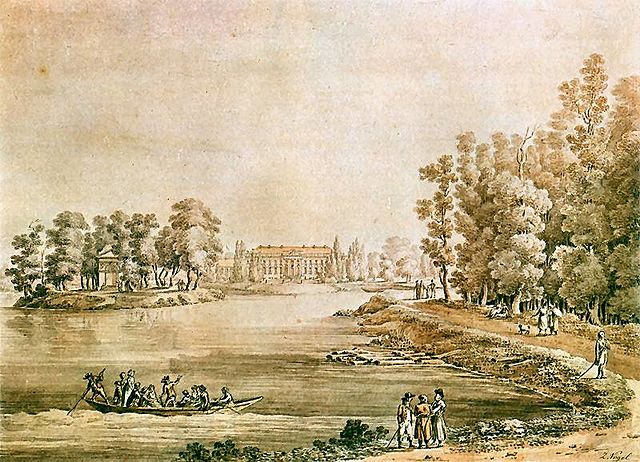 18th-century view of the palace and park