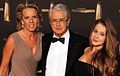 Ehrenpreisträger Frank Elstner mit Ehefrau und Tochter beim Deutschen Fernsehpreis 2012