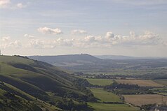 Näkymä etelään Downs Devil's Dyke