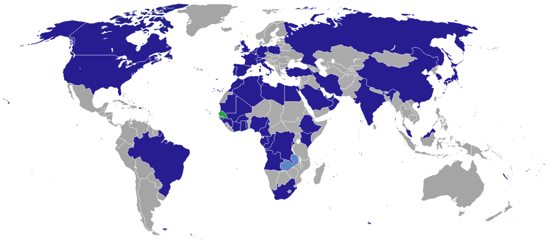 List of diplomatic missions of Senegal