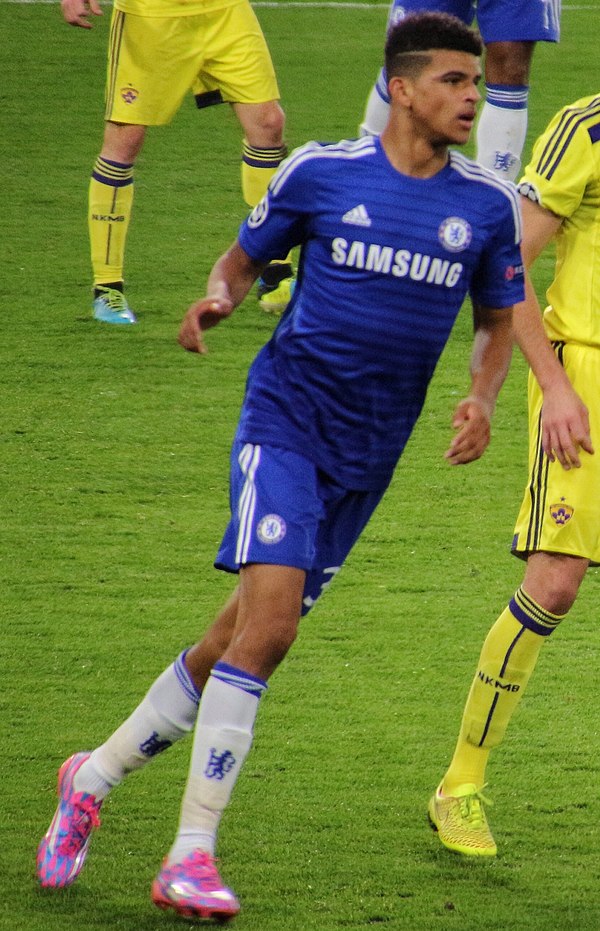 Solanke playing for Chelsea in 2014