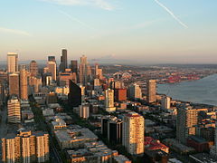 Downtown Seattle, vu depuis Space Needle.