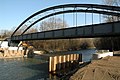 River Gurk with the old railroad bridge - Gurk-Fluss mit der alten Eisenbahnbrücke