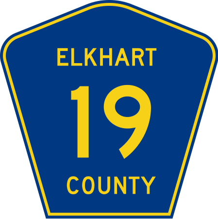 File:Elkhart County Road 19 IN.svg