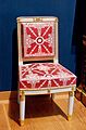 Chair, one of a pair, Empire period. Wood and gold rechampi en blanc