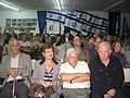 רב חובל מריאנסקי אשתו סופה עם אלוף שלמה אראל במפגש עמותת הבוגרים בבית הספר לקציני ים עכו, 2006.