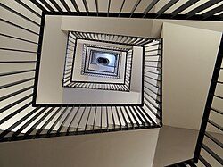 Belfry of Montrouge town, France, inside