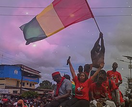 Demonstranter i Conakry