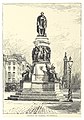 1891 artwork of O'Connell statue, with Pillar in background