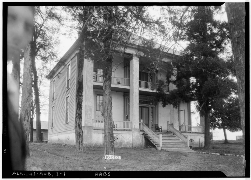 File:FRONT VIEW. - Drake-Samford House, 449 North Gay Street, Auburn, Lee County, AL HABS ALA,41-AUB,1-1.tif