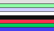 The palette of the Channel F Fairchild Channel F test picture.svg