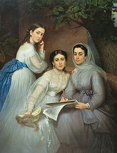 Семейный портрет Матюниных. 1860-е