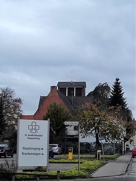Fernansicht ev Kirche Cloppenburg