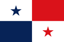 The flag of Panama