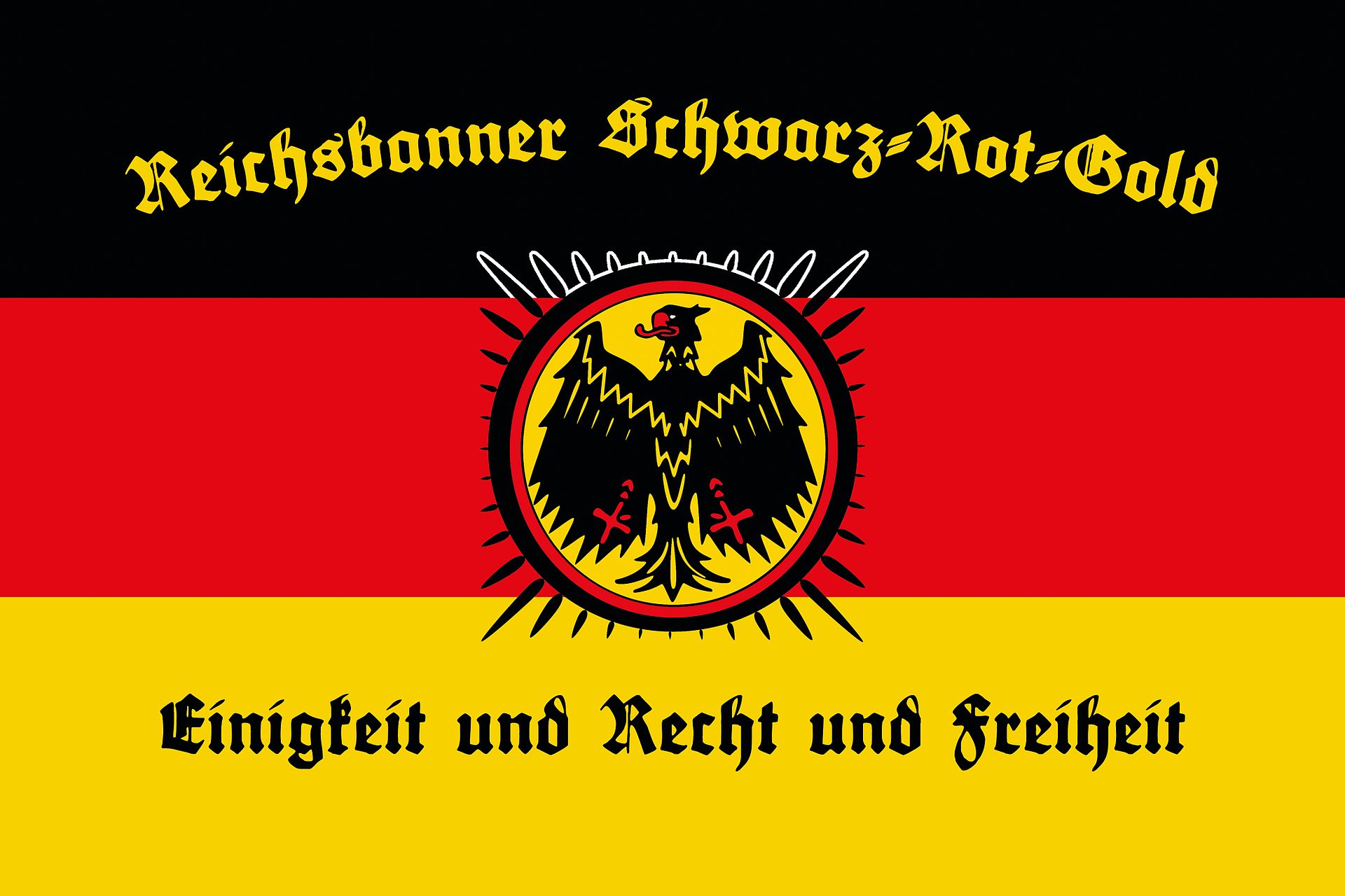 https://upload.wikimedia.org/wikipedia/commons/thumb/a/ab/Flagge_Reichsbanner_2013.jpg/1920px-Flagge_Reichsbanner_2013.jpg