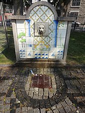 Azulejos in Parc du Portugal, founded in 1953,[45] Little Portugal, Montreal, Canada