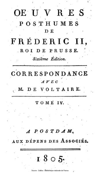 File:Frédéric II de Prusse - Correspondance avec Voltaire, tome 4.djvu