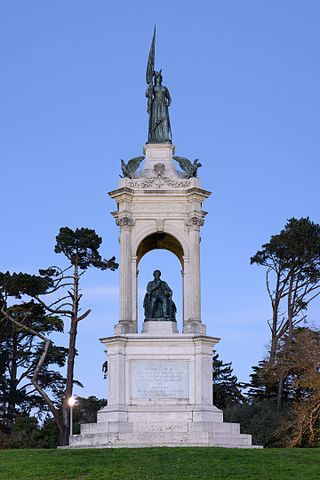 <span class="mw-page-title-main">Statue of Francis Scott Key (San Francisco)</span> Statue of Francis Scott Key in Golden Gate Park, San Francisco, California, U.S.