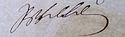 Frederick William I's signature