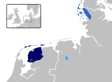 Фризские языки в Europe.svg