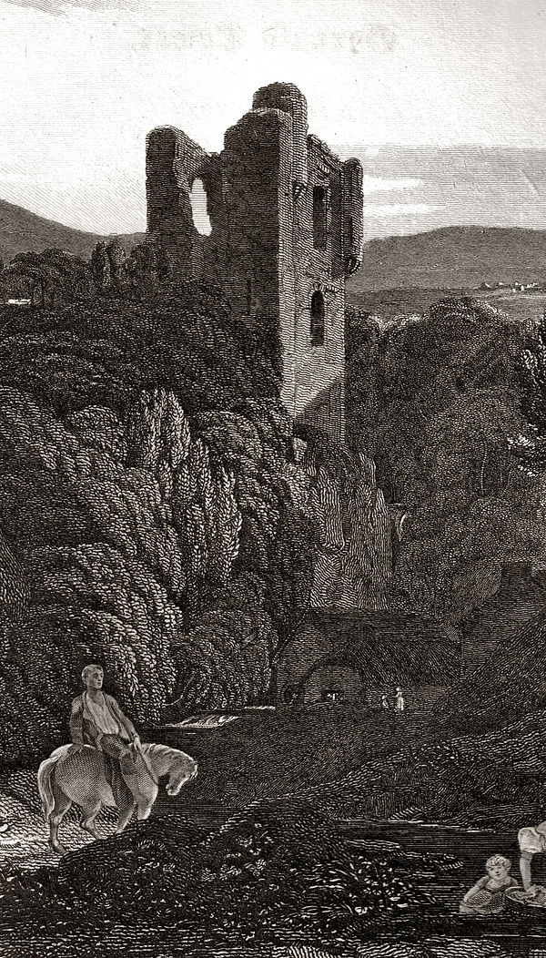 Yester Castle in 1814