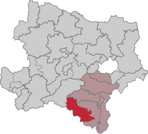 Map of the Gloggnitz judicial district