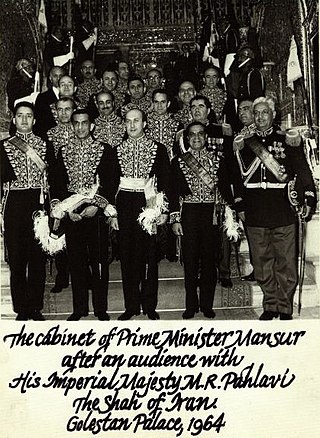 <span class="mw-page-title-main">Government of Hassan Ali Mansur</span> Imperial Irans government between March 1964 and January 1965