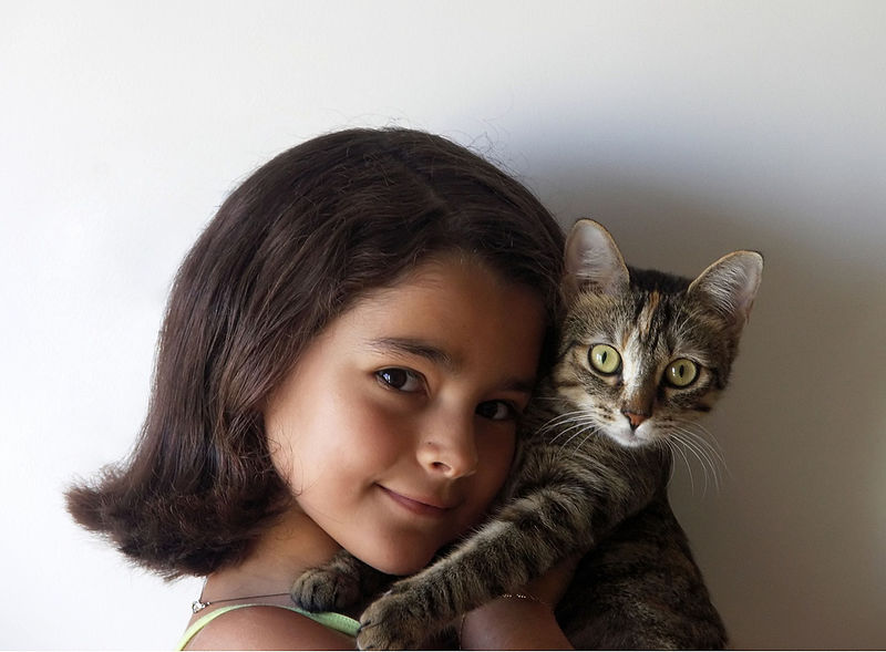 File:Girl and cat.jpg