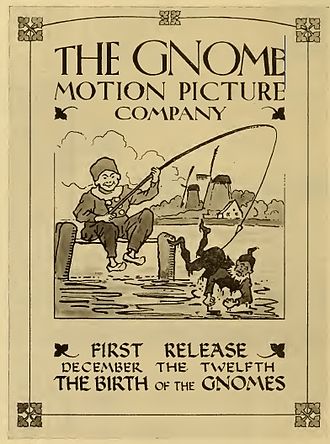 An advertisement for The Birth of the Gnomes. Gnome Motion Picture Company ad.jpg