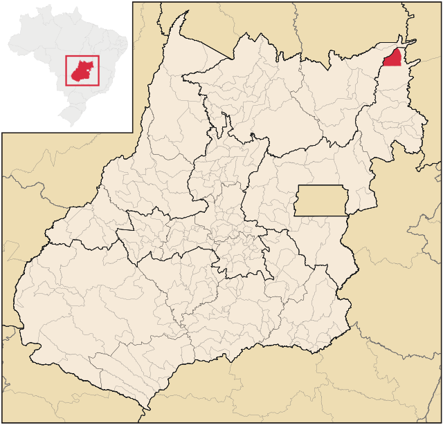 Localização de Divinópolis de Goiás em Goiás