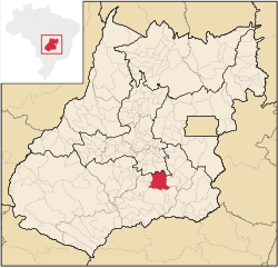 Localização de Piracanjuba em Goiás